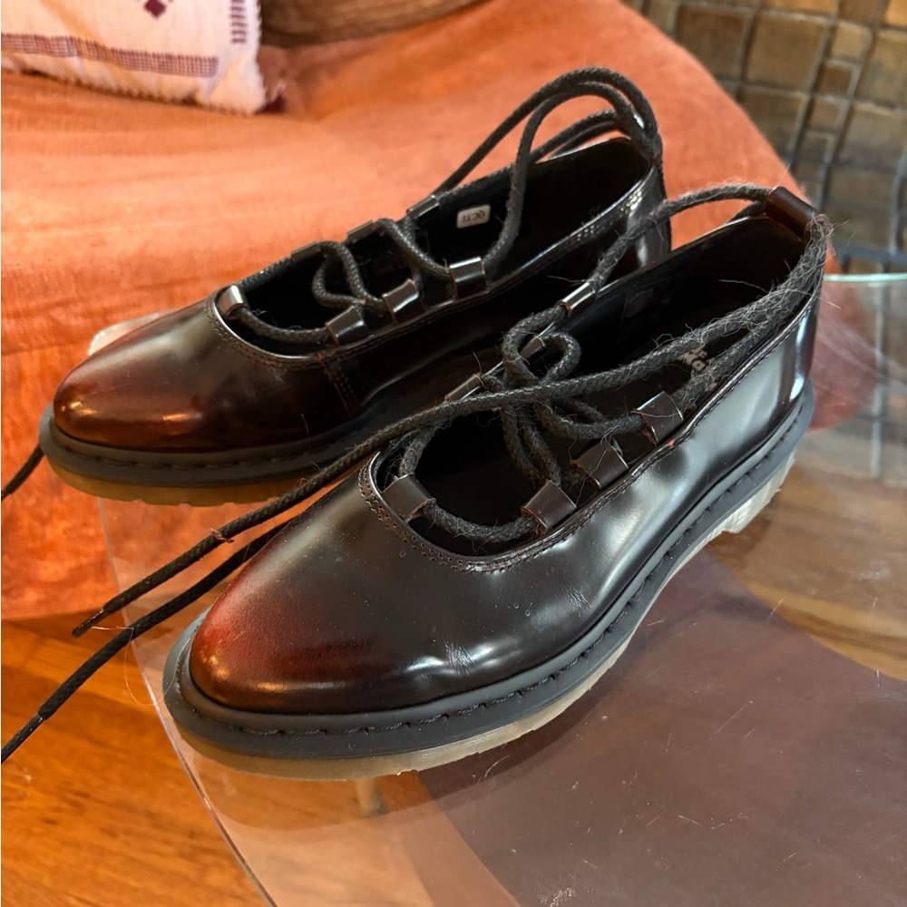 Dr. Martens Black Patent Leather Women's Shoes